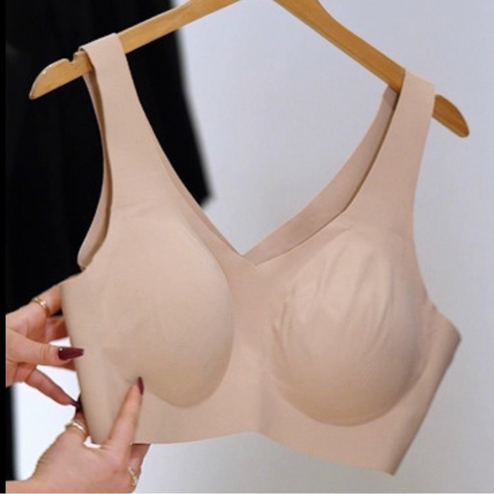 Honeylove V-Neck Wireless Nude Bra Size 2X